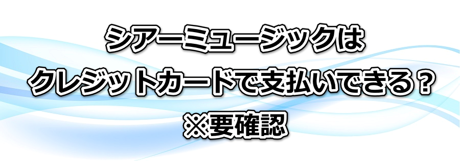 �V�A�[�~���[�W�b�N�̓N���W�b�g�J�[�h�Ŏx�����ł���H���v�m�F